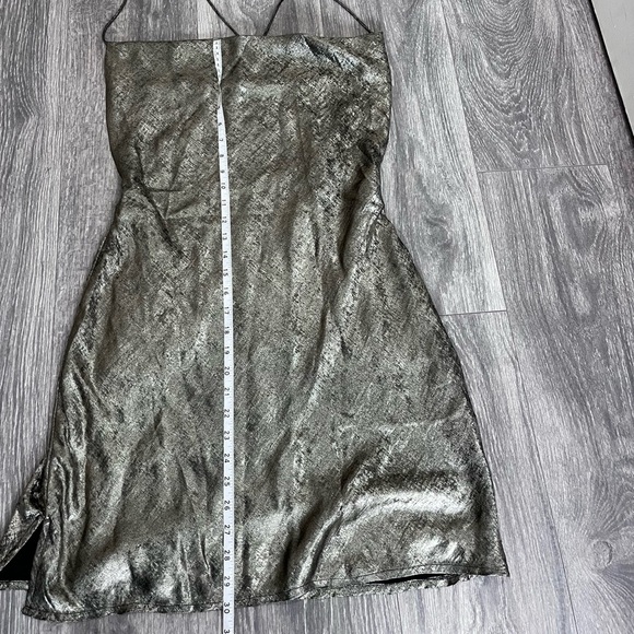 NWT Princess Polly Zeera Metallic Cowl Neck Minidress - Size 8 - Picture 12 of 12